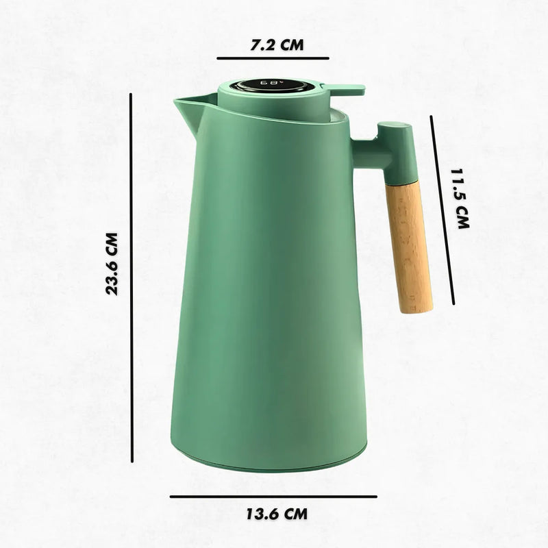 Garrafa Térmica 1L com Visor de Temperatura – Praticidade e Tecnologia